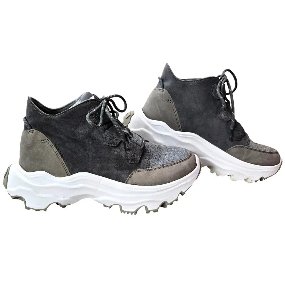 Sorel Women's Size 9 Gray Kinetic Breakthru Caribou Sneaker Boot Lugg Sole #898 - Picture 3 of 9